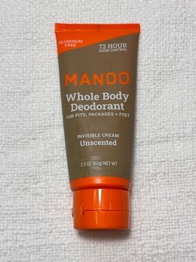 NEW Mando Whole Body Deodorant Invisible Cream Unscented
